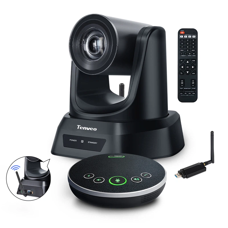 3x Wireless PTZ Conference Camera bi speakerphone Bluetooth
