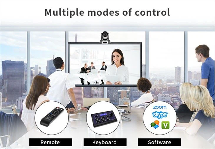 HD1080P Video Conferencing Camera USB Plug and Play IR Remote Control for Church, Education and Business